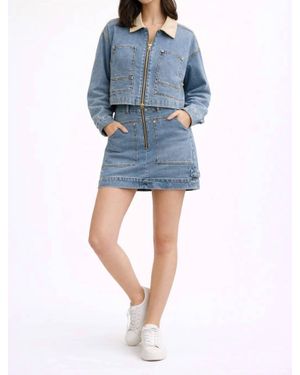Habitual Utility Mini Skirt - Blue