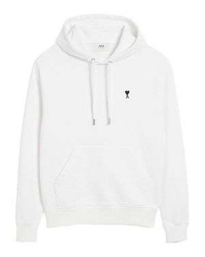 Ami Paris Minimalist Hoodie - White