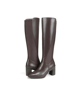 Naturalizer Axel Weatherproof Boots Leather Knee High Zogg532 - Black
