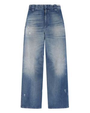 Golden Goose Wide Leg Jeans in Gray for Men | Lyst
