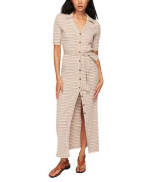 Nation Ltd Enise Button Up Maxi Dress - Natural