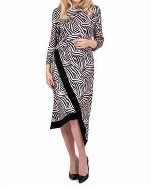 Scapa Printed Asymmetric Midi Dress - Multicolor