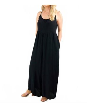 Mittoshop Classy Wide Leg Jumpsuit - Black