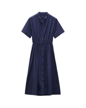 Rag & Bone Cotton Midi Shirtdress - Blue