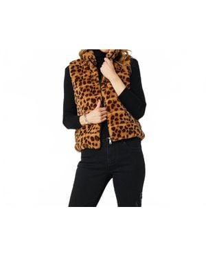 Coco + Carmen Ronan Faux Fur Vest - Black