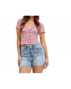 Judy Blue High Waist Slim Short - Blue