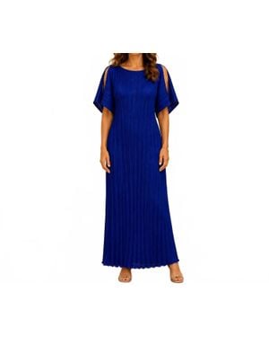 DAPHNE VALENTE Ifigenia Caftan Maxi Dress - Blue