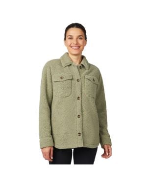 Free Country High Pile Shacket - Green