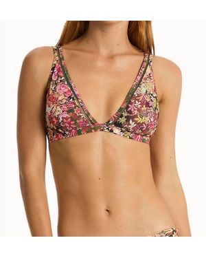 Sea Level Wildflower Longline Triangle Top - Pink