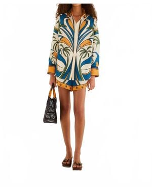 FARM Rio Tropical Graphic Shorts - Blue