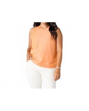 Coco + Carmen Carey Tank With Back Button Detail - Black