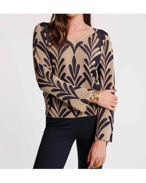 Frances Valentine Dakota Long Sleeve Top - Black