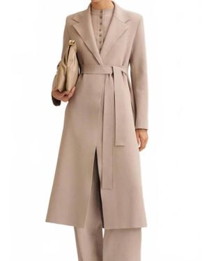 Scanlan Theodore Crepe Knit Soft Coat - Natural
