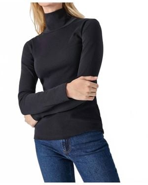 Lilla P Long Sleeve Turtleneck Tee - Blue