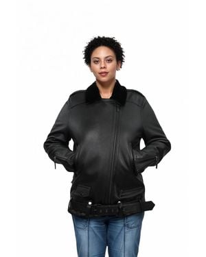 Lusso Beni Leap Leather Jacket - Black
