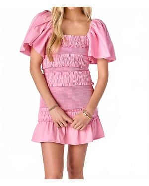 Cake For Dinner Pixie Smocked Dress - Pink