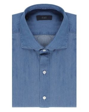 Fay Denim Shirt - Blue