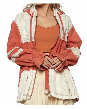 Pol Tiered Hoodie Zipper Jacket