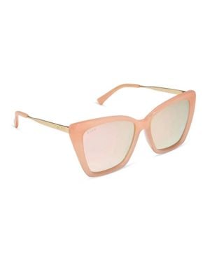 DIFF Becky Ii Oversized Sunglasses - Natural