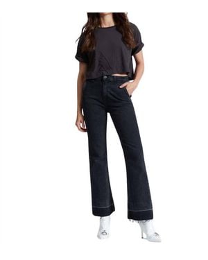 ASKK NY High Rise Cropped Trouser - Blue
