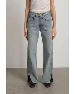 B Sides Charlot Split Hem Jean - Gray