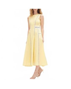 Tanya Taylor Sloane Midi Dress - Yellow