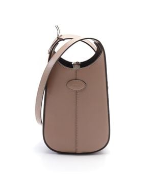 Tod's Leather Di Micro Hobo Shoulder Bag - Brown