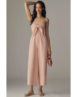 Bishop + Young Elva Strapless Jumpsuit - Red