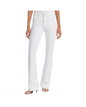 Veronica Beard Beverly Skinny-Flare Jeans - White