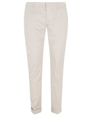 Dondup Natural Slim Chino Gaubert Cotton-Blend Chino Pants - White