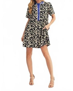 Jodifil Collar Dress - Black