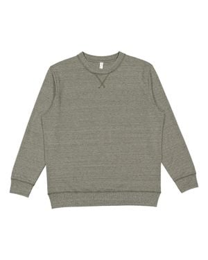 L.A.T Vintage Wash Fleece Crewneck Sweatshirt - Gray