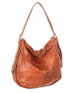 Nino Bossi Vintage Leather Classic Hobo - Orange