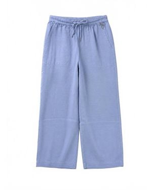 Splendid Angie Crop Wide Leg Pants - Blue