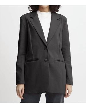 Ichi Kate Sus Oversize Blazer - Black