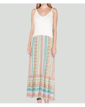 Dex Crochet Top Maxi Dress - White