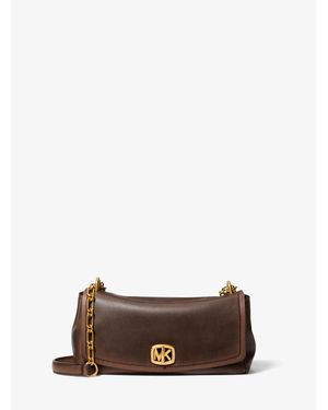 Michael Kors Bryant Small Leather Convertible Shoulder Bag - White