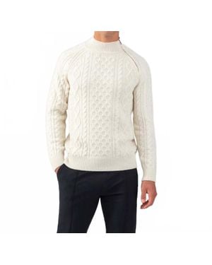 Ron Dorff Wool Cashmere Telemark Sweater - White
