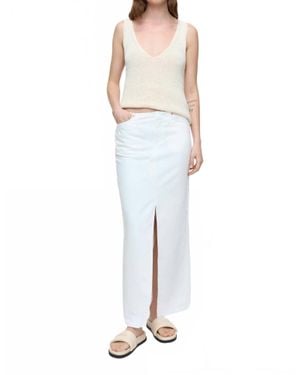 Closed Denim Maxi Skirt - White
