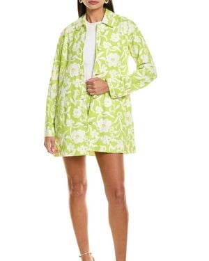 Flora Bea Alanna Floral Coat - Yellow