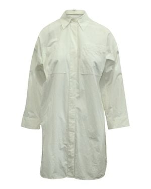 Acne Studios Oversized Shirt Dress - White