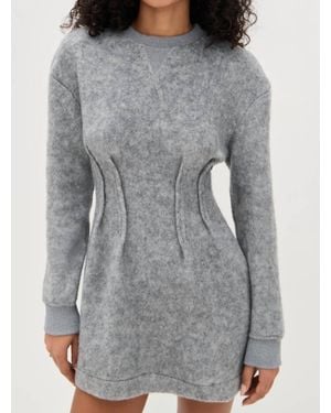 Line & Dot Pippa Mini Dress - Gray