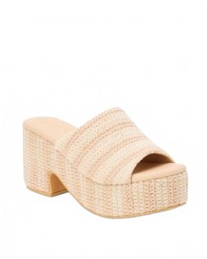Matisse Terry Stripe Platform Sandal - Natural