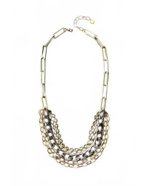 David Aubrey Jewelry Strand Chain Necklace - Metallic