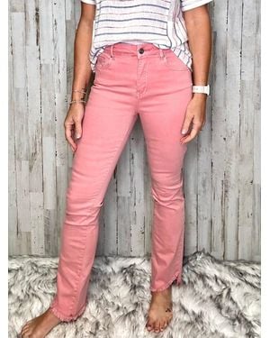 Charlie b Looking Cute Bootcut Jean - Pink