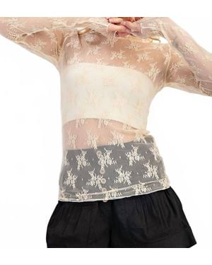 Eesome Lace Layering Tee - White