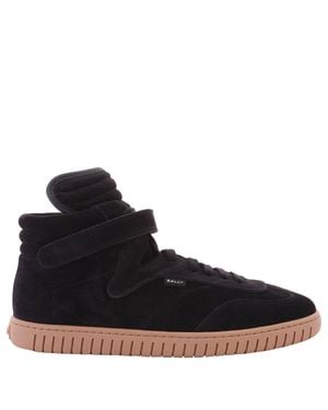 Bally Parrel-Mid Suede High-Top Sneakers - Blue