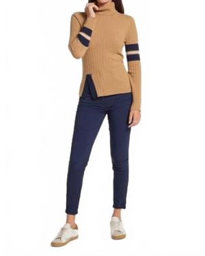 Anatomie Lourdes Ribbed Cashmere Top - Blue