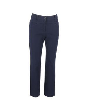 ESCADA High-Rise Straight-Leg Pants - Blue