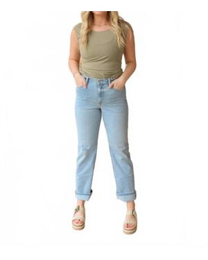 Eunina Codi Super High Rise Dad Jeans - Blue